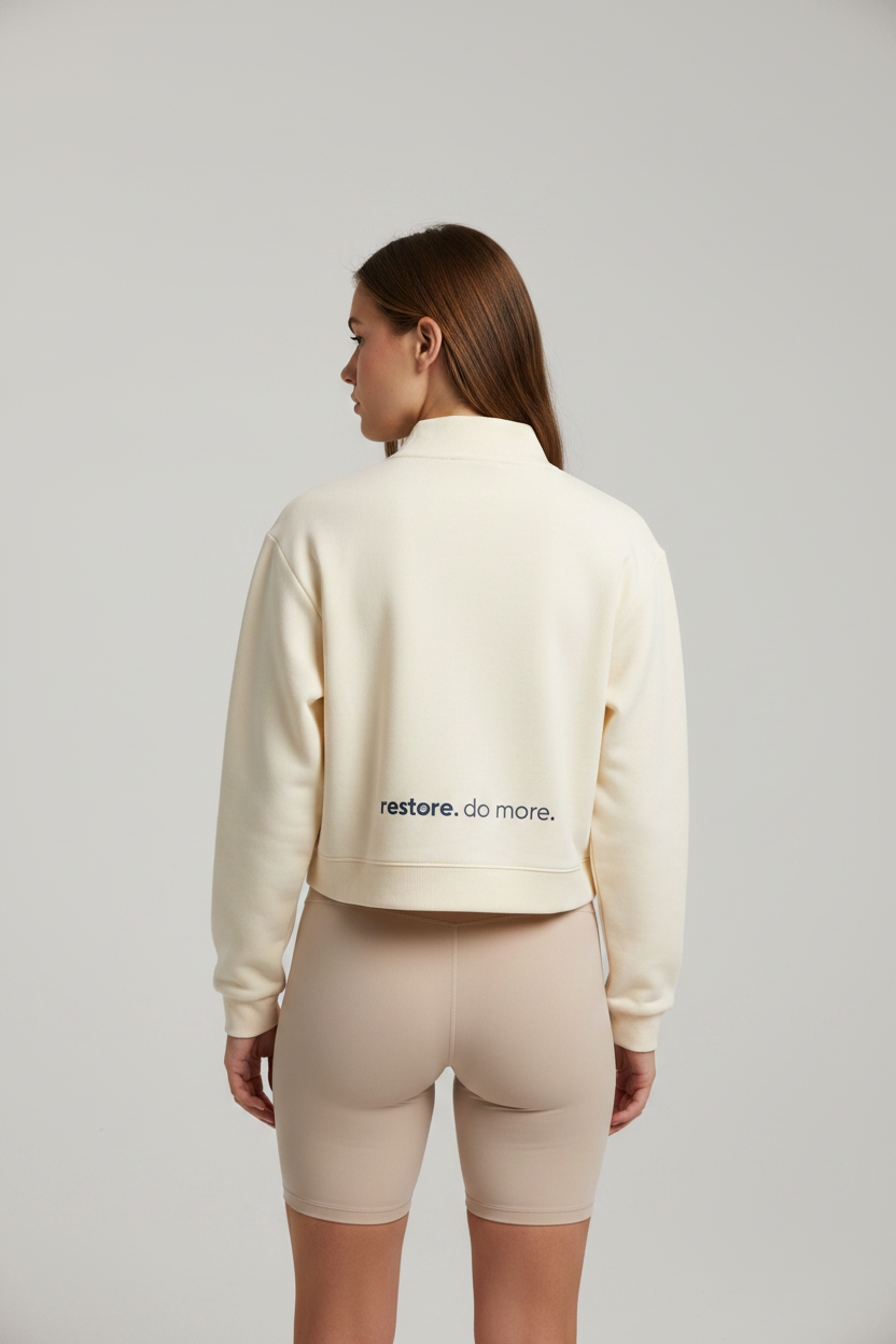 Drip GLOW Sweatshirt Back - Cream