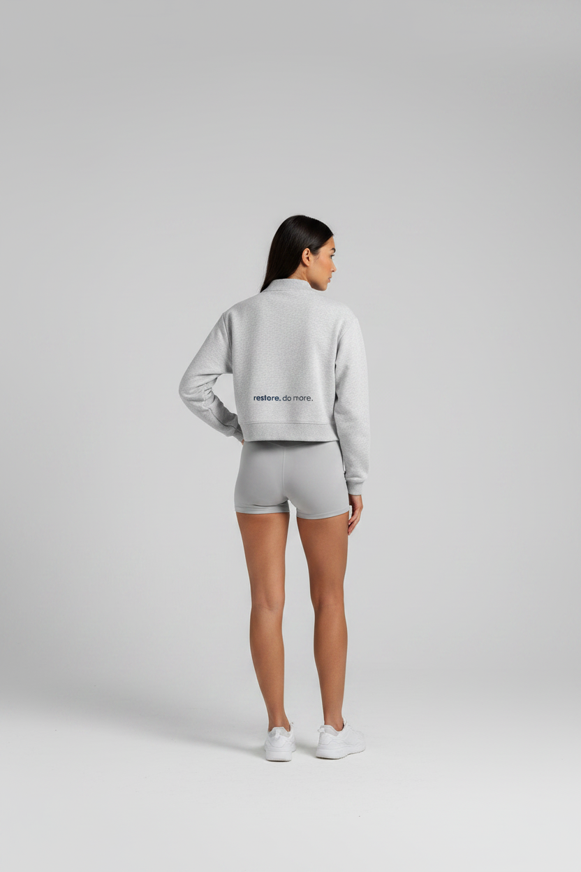 Drip GLOW Sweatshirt Back - Grey
