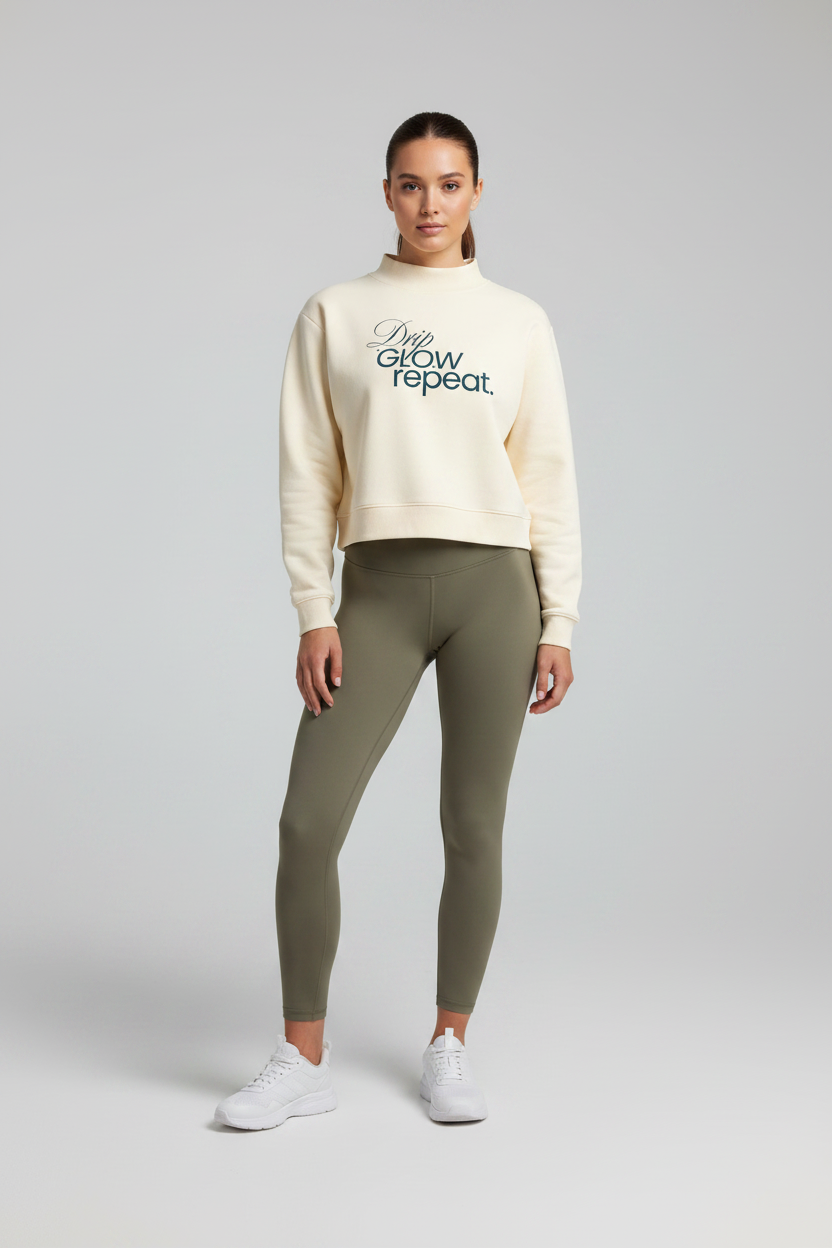 Drip GLOW Sweatshirt Studio - Cream