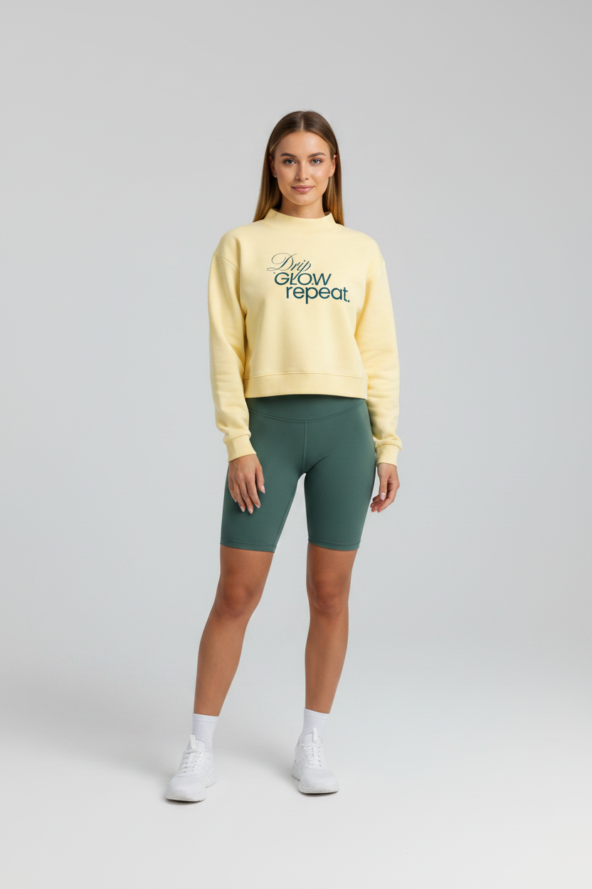 Drip GLOW Sweatshirt Studio - Yellow