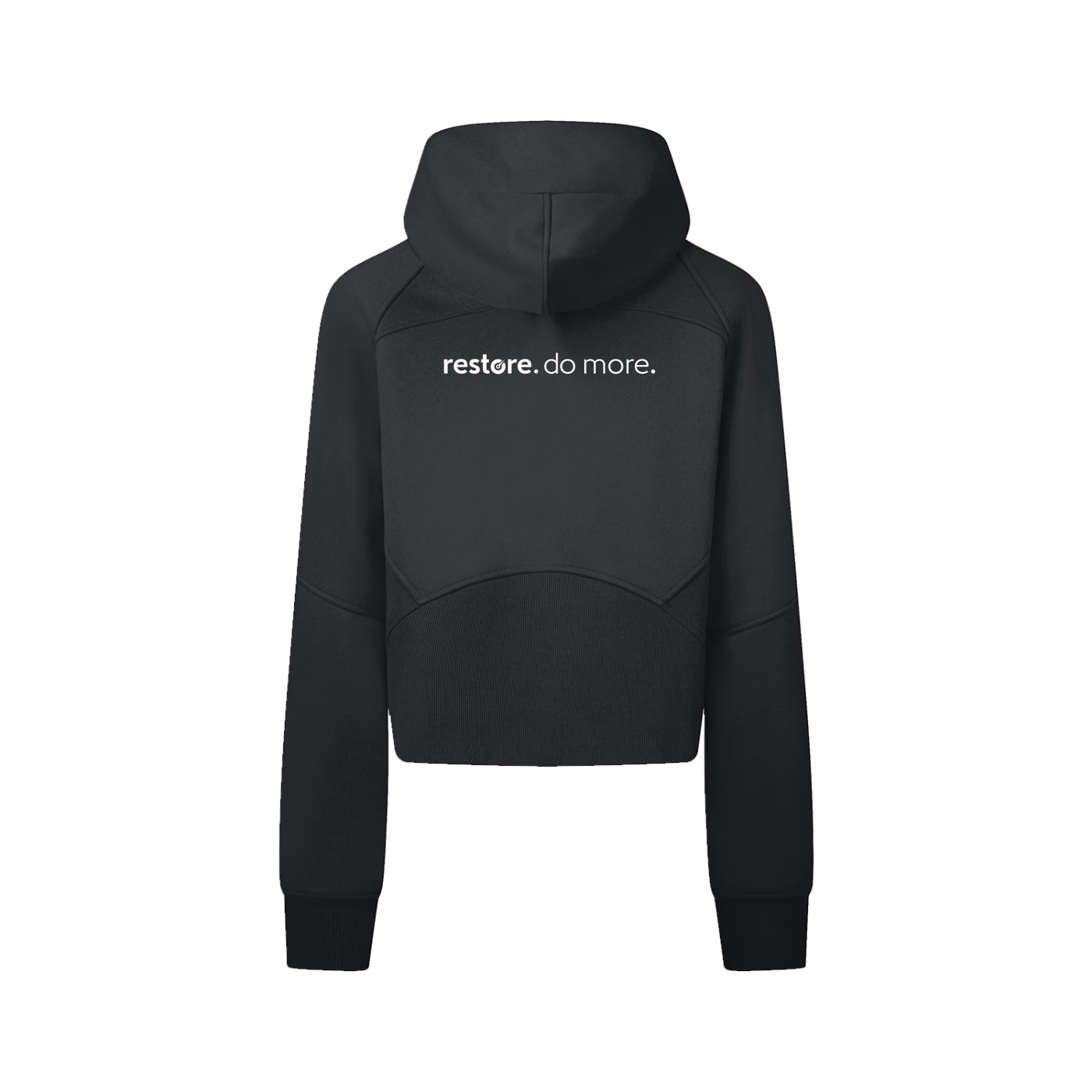 The Dial Cropped Zip-Through Hoodie