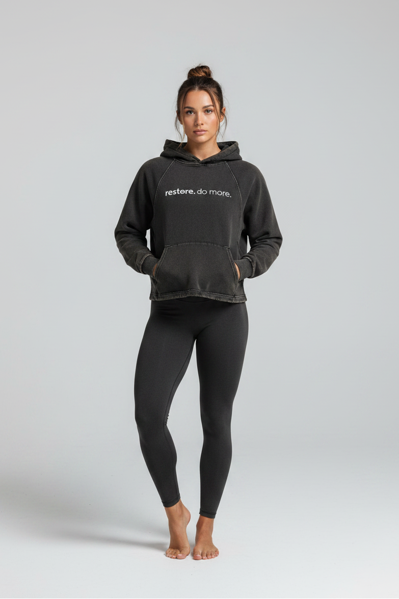 Hoodie - Women's Studio Shot Charcoal