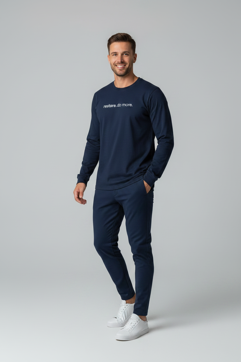 Navy Long Sleeve - Male Front