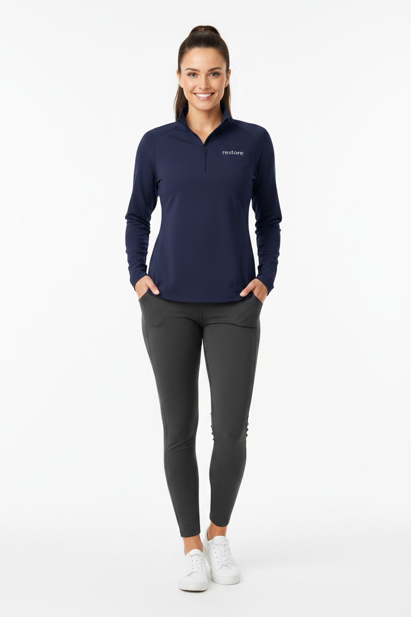 Navy Quarter Zip - Studio Forward